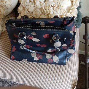 FLOWERED COACH HANDBAG